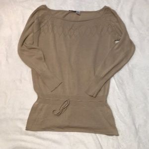 Lightweight tunic sweater with dressing waist GUC